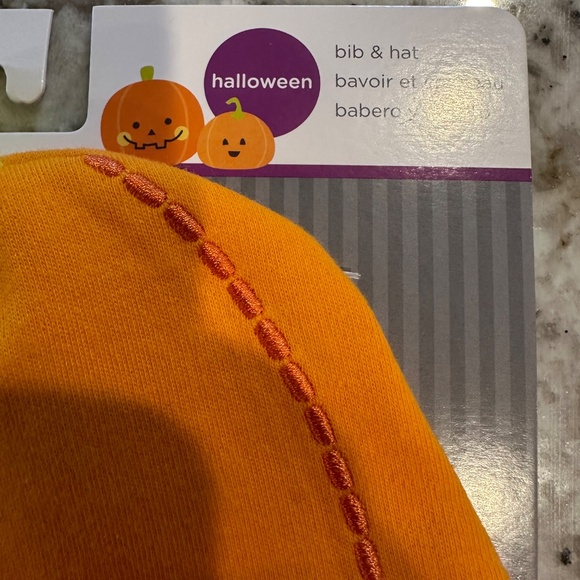 *BRAND NEW/NEVER OPENED* Neat Solutions "My 1st Halloween" Bib and Hat - Picture 2 of 3